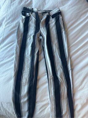 Urban Outfitters Black & White Vertical Stripe Jeans
